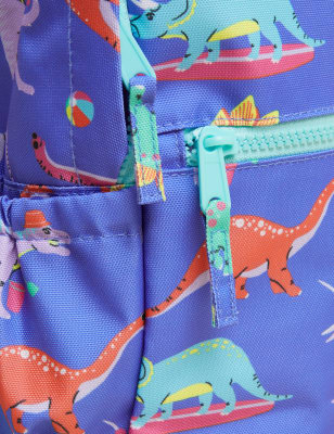 

M&S Collection Mochila escolar infantil repelente al agua de dinosaurios - Violeta, Violeta