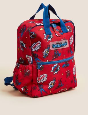 

Boys M&S Collection Kids' Spider-Man™ Water Repellent School Backpack - Red, Red