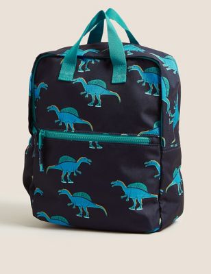 Boys M&S Collection Kids' Dinosaur Water Repellent Nursery Backpack - Navy, Navy