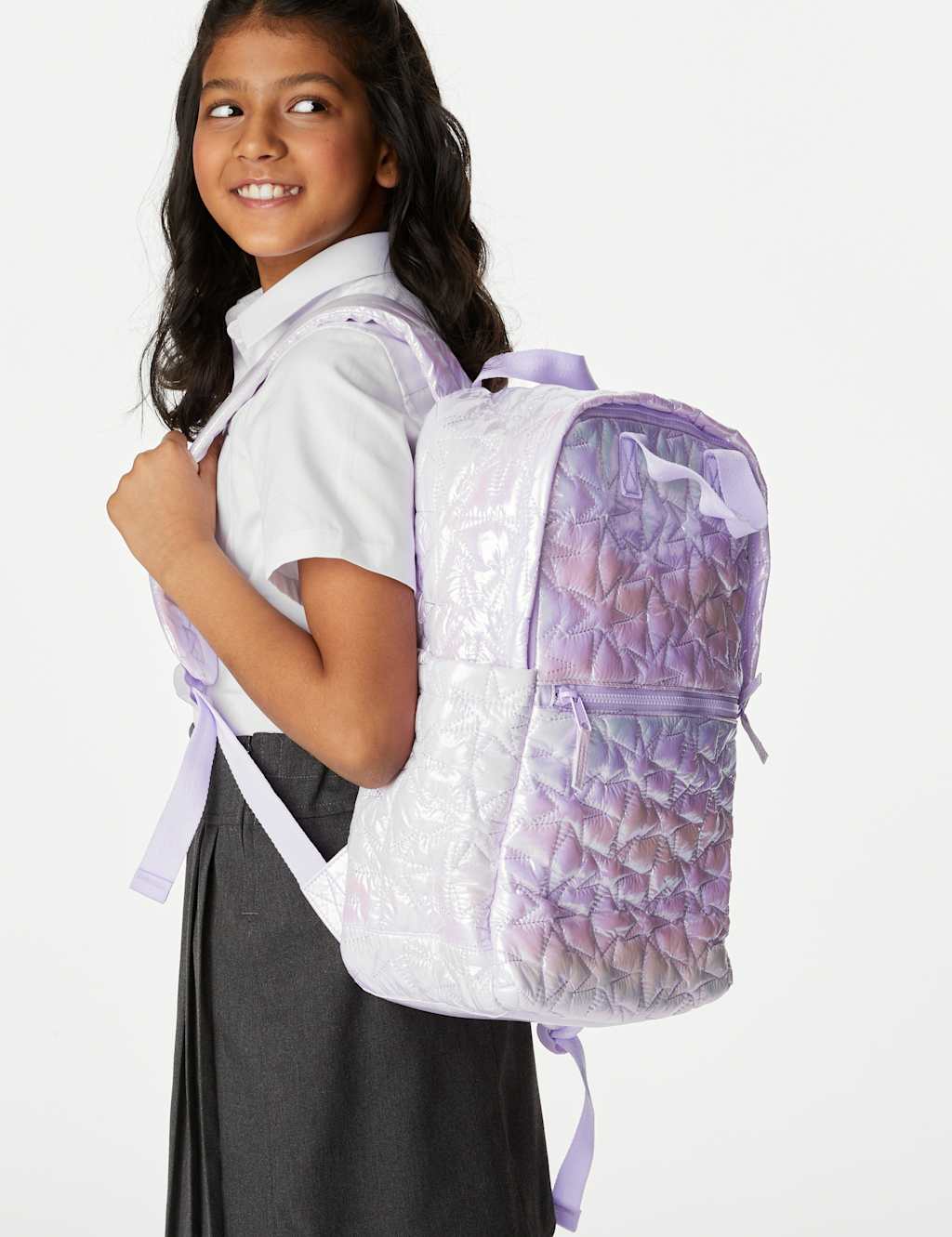 Kids' Shiny Star Quilted School Backpack image 5