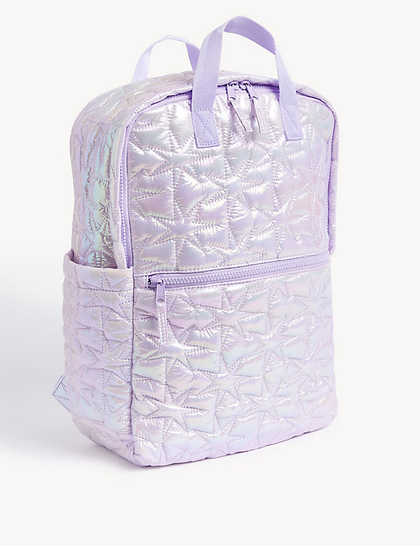 Kids' Shiny Star Quilted School Backpack - QA