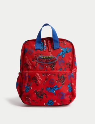 M&S Boy's Kid's Spider-Man Backpack - Red, Red