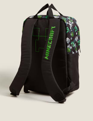 

M&S Collection Wasserabweisender Minecraft™-Schulrucksack für Kinder - Black, Black