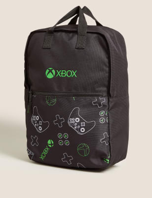 

M&S Collection Mochila infantil escolar que repele el agua con diseño de Xbox™ - Black, Black