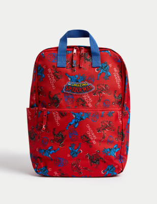 M&S Boy's Spider-Man Water Repellent Backpack - Red, Red