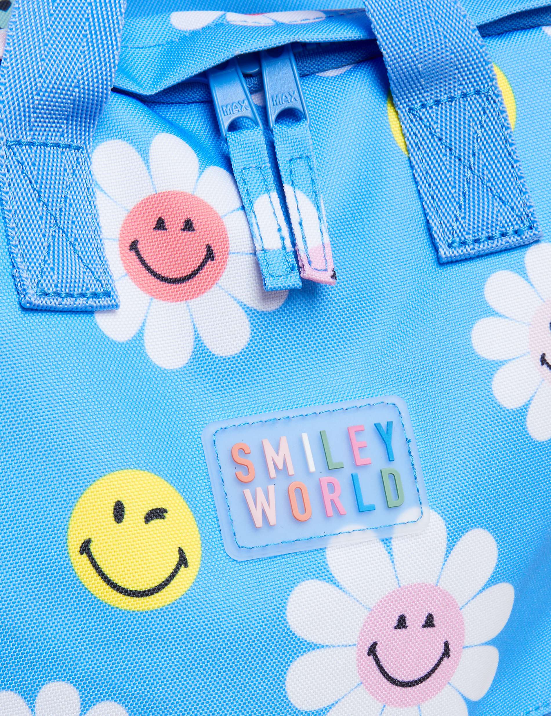 Schulrucksack für Kinder mit SMILEYWORLD®-Blumenmuster