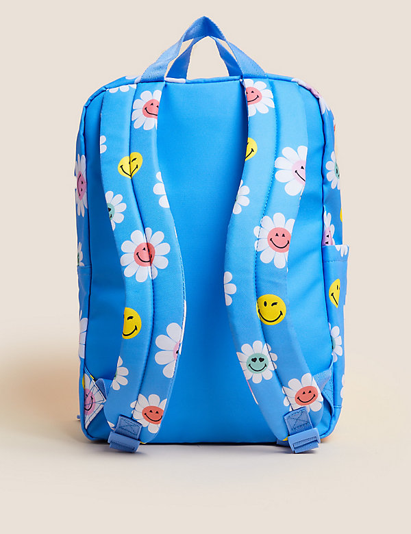 Schulrucksack für Kinder mit SMILEYWORLD®-Blumenmuster - DE