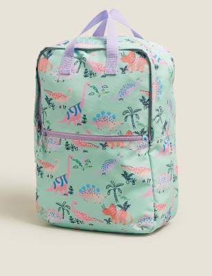 

Girls M&S Collection Kids' Water Repellent Dinosaur School Backpack - Aqua, Aqua