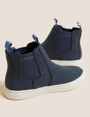 

Boys M&S Collection Kids' Freshfeet™ Chelsea Boots (4 Small - 13 Small) - Navy, Navy