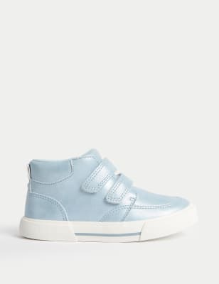 

Boys M&S Collection Kids' Freshfeet™ Riptape High Tops (3 Small - 13 Small) - Blue, Blue