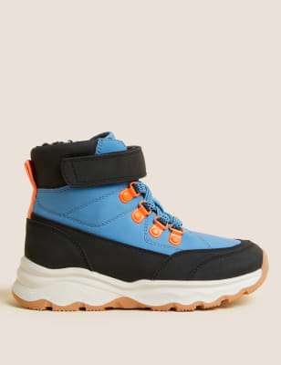 

Boys M&S Collection Kids' Freshfeet™ Hiker Boots (4 Small - 13 Small) - Blue Mix, Blue Mix