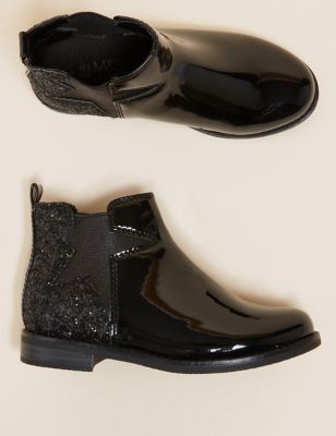 M&S Girls Kids' Freshfeet  Slip-On Chelsea Boots (5 Small