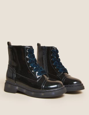 

M&S Collection Freshfeet™-Stiefeletten für Kinder mit Licht - Navy, Navy
