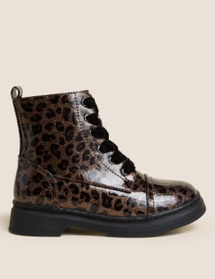 

Girls M&S Collection Kids' Freshfeet™ Animal Print Ankle Boots (3 Small - 13 Small) - Brown Mix, Brown Mix