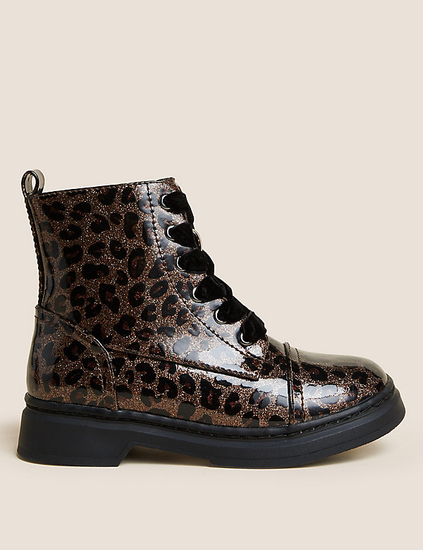 Kids' Freshfeet™ Animal Print Ankle Boots (3 Small - 13 Small)