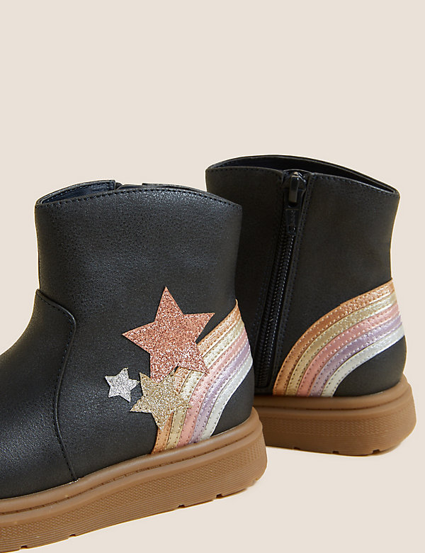 Kids' Rainbow Ankle Boots (3 Small -13 Small) - IL