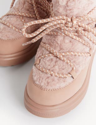 

Girls M&S Collection Kids' Snow Boots (4 Small - 13 Small) - Pink Mix, Pink Mix