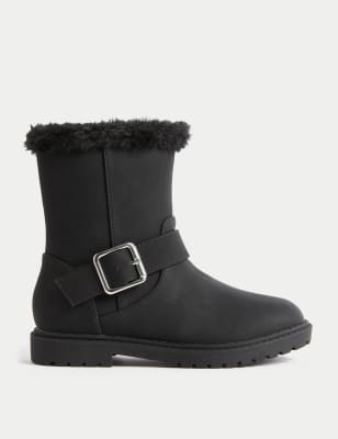 Kids cheap biker boots