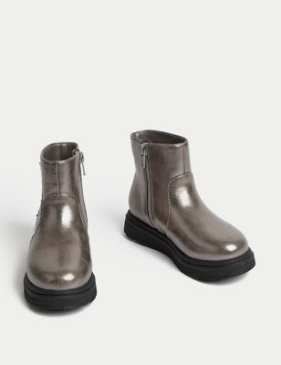 Kids' Freshfeet™ Metallic Star Chelsea Boots (4 Small - 13 Small)