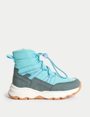 

Unisex,Boys,Girls M&S Collection Kids' Hiker Boots (4 Small - 13 Small) - Blue Mix, Blue Mix