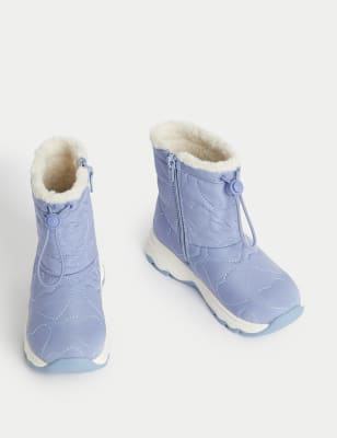 Kids’ Freshfeet™ Quilted Ankle Boots (4 Small - 13 Small)