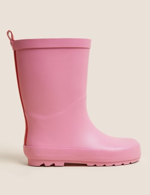 

Girls M&S Collection Kids' Plain Welly Boots (4 Small - 13 Small) - Pink, Pink