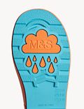 حذاء مطر للأطفال بتصميم تمازج الألوان (الكلر بلوك) (4 صغير - 6 كبير)