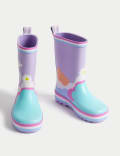 Botas de agua infantiles con diseño de unicornios (4&nbsp;pequeño-2&nbsp;grande)