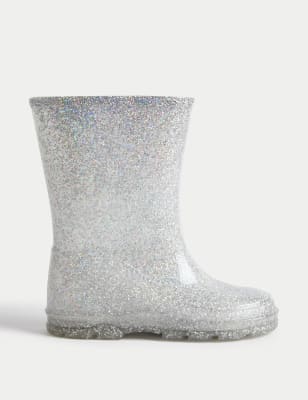 Regenlaarzen Met Glitter Voor Kinderen (Maat 20,5-32) | M&S Nl