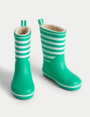 Kids' Striped Wellies (4 Small - 6 Large)