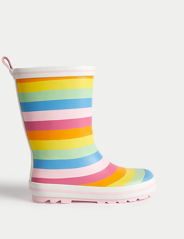 Kids' Striped Wellies (4 Small - 6 Large) - OM