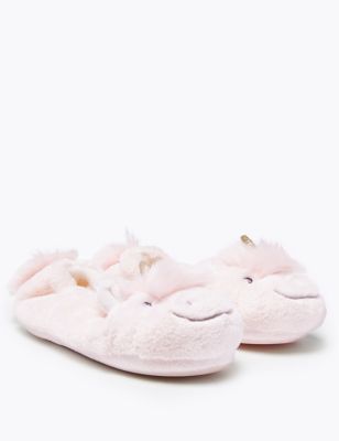 m and s girls slippers