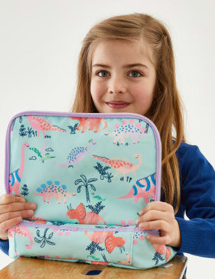 

Girls M&S Collection Kids' Dinosaur Lunch Box - Aqua, Aqua