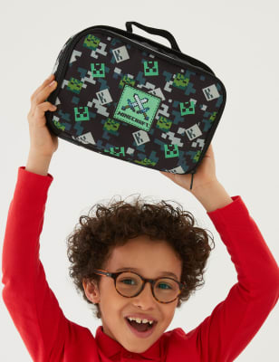 

M&S Collection Lunchbox mit Minecraft™-Motiv für Kinder - Black, Black