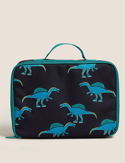 m&s collection kids' dinosaur print lunch box - 1size - navy, navy