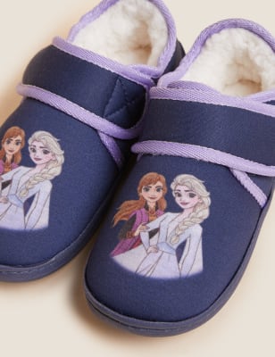 

M&S Collection Hausschuhe mit Klettverschluss und Disney Frozen™-Motiv (20,5-30,5) - Navy, Navy