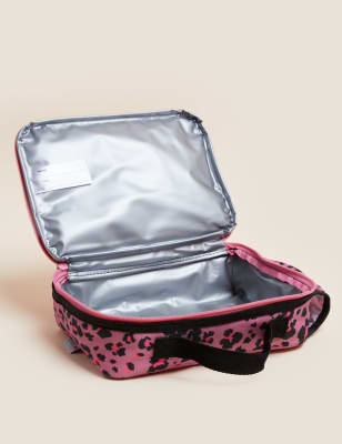 

Girls M&S Collection Kids' Lightweight Leopard Lunch Box - Pink, Pink