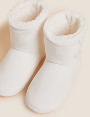 

M&S Collection Zapatillas estilo bota infantiles de Harry Potter™ (13 pequeño-6 grande) - Cream C, Cream C
