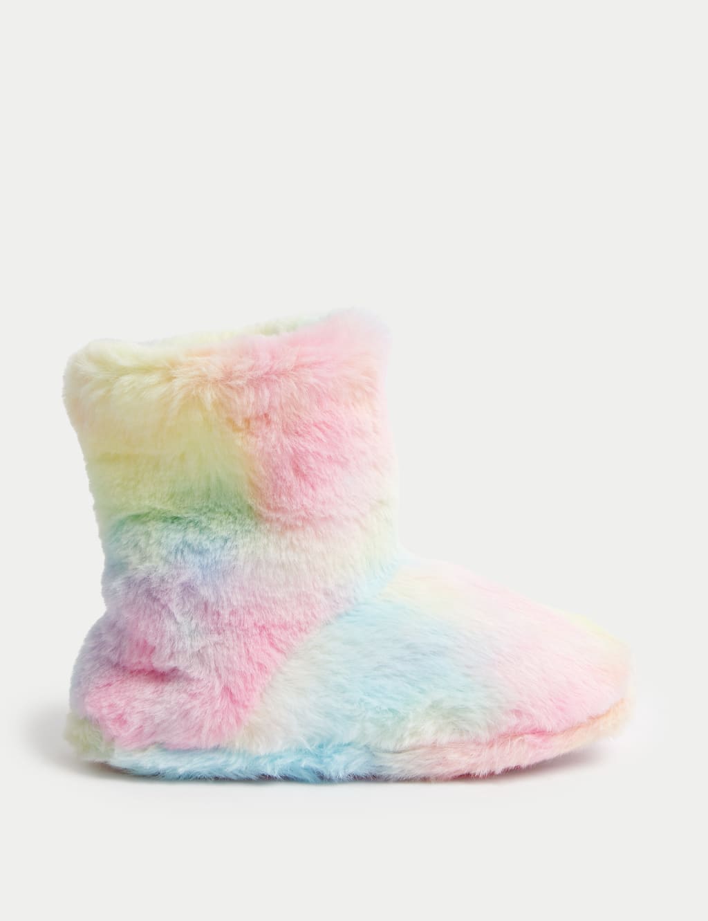 Kids' Faux Fur Patterned Slipper Boots (4 Small - 6 Large) image 1