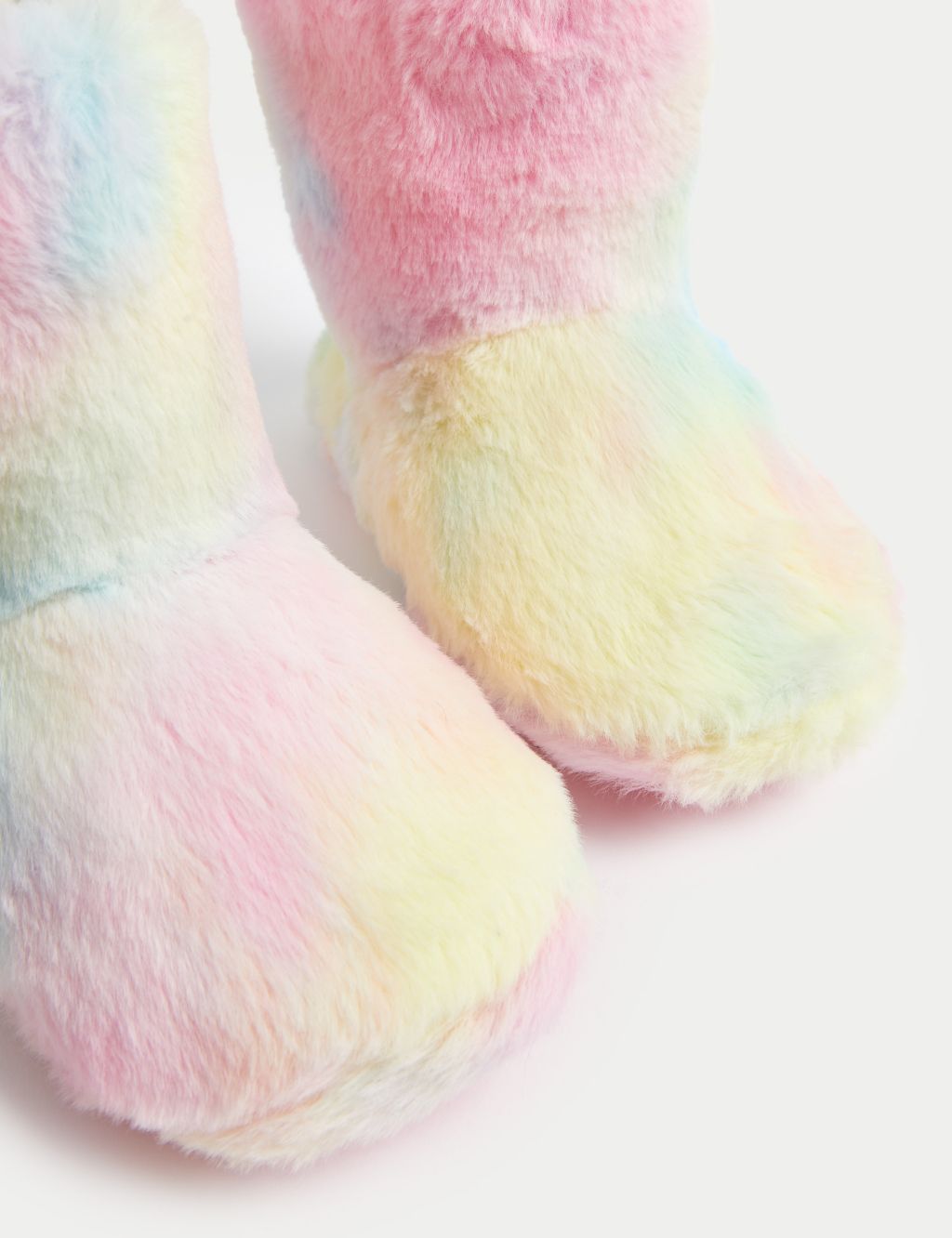 Kids' Faux Fur Patterned Slipper Boots (4 Small - 6 Large) image 3