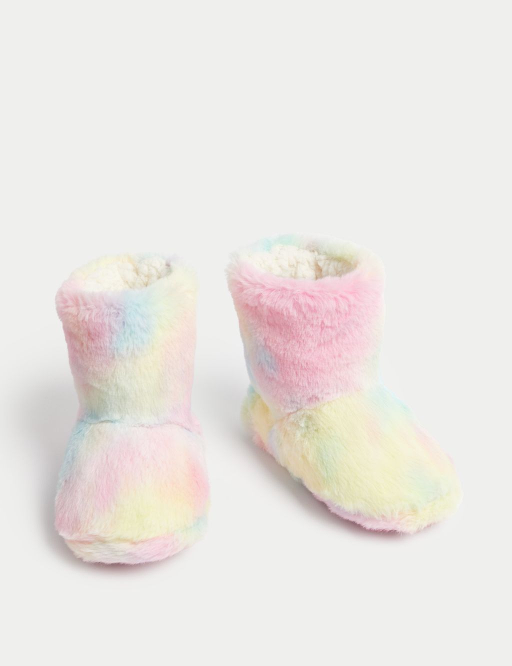 Kids' Faux Fur Patterned Slipper Boots (4 Small - 6 Large) image 2