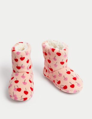 Kids' Cherry Slipper Boots (4 Small - 6 Large)
