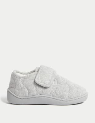 

M&S Collection Kinderslipper mit Klettverschluss (20,5-30,5) - Grey, Grey