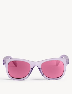 

Girls M&S Collection Kids' Recycled Plain Wayfarer Sunglasses - Violet, Violet