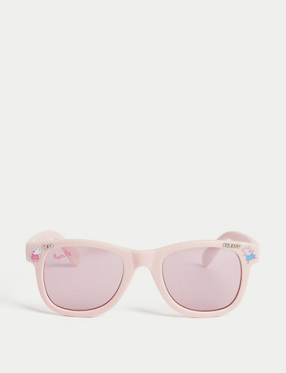 m&s collection kids' peppa pig™ wayfarer sunglasses (s-m) - pink, pink