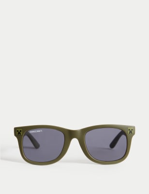 M&S Boys Minecraft Sunglasses (M-L) - Green Mix, Green Mix