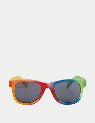 M&S Boy's Kid's Rainbow Sunglasses (S-L) - M-L - Yellow Mix, Yellow Mix