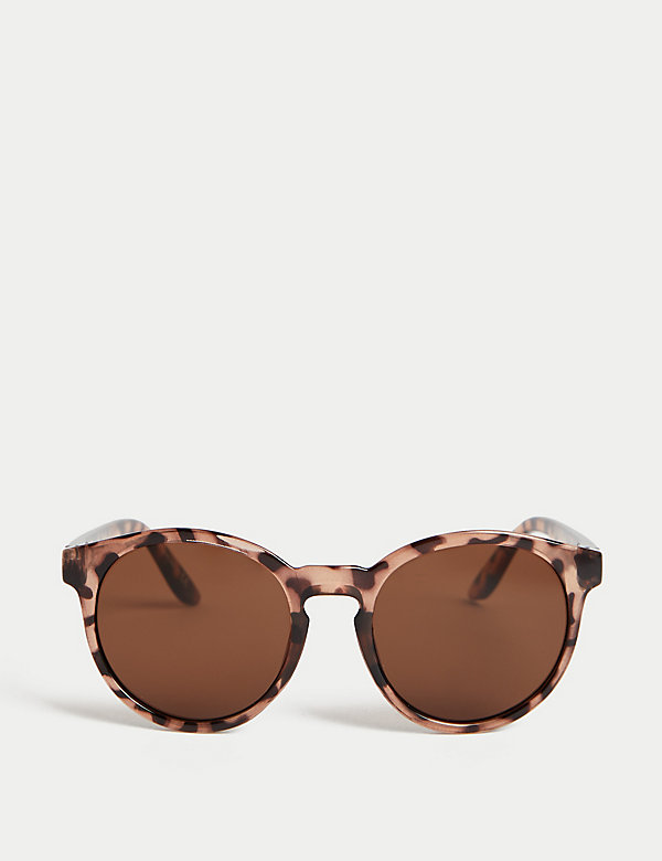 Kids' Tortoiseshell Round Sunglasses (M-L) - CH