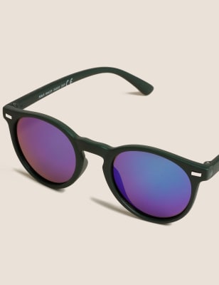 

M&S Collection Runde Kindersonnenbrille mit flexiblem Rahmen - Khaki, Khaki