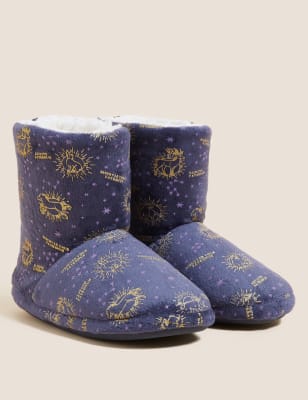 

Girls M&S Collection Kids' Harry Potter™ Slipper Boots (5 Small - 6 Large) - Navy Mix, Navy Mix